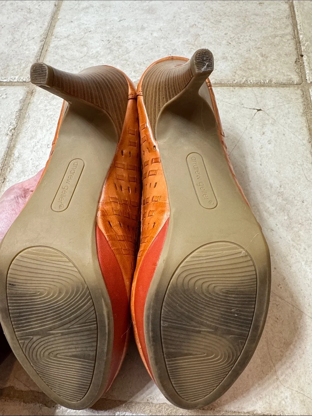comfort plus by Predictions Cognac Woven Braided Trim Flats